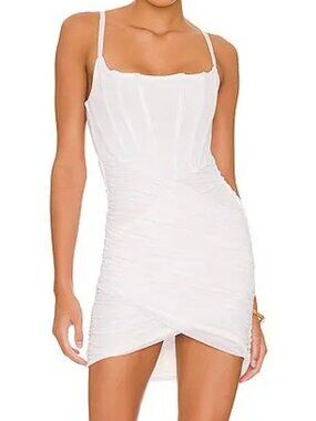 NWT Revolve OW Collection Diana Corset Mini Dress in White 4